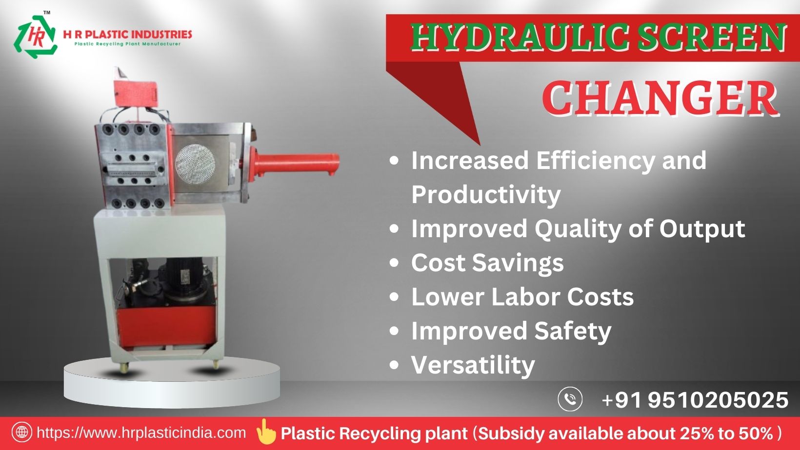 Benefits of Hydraulic Screen Changers