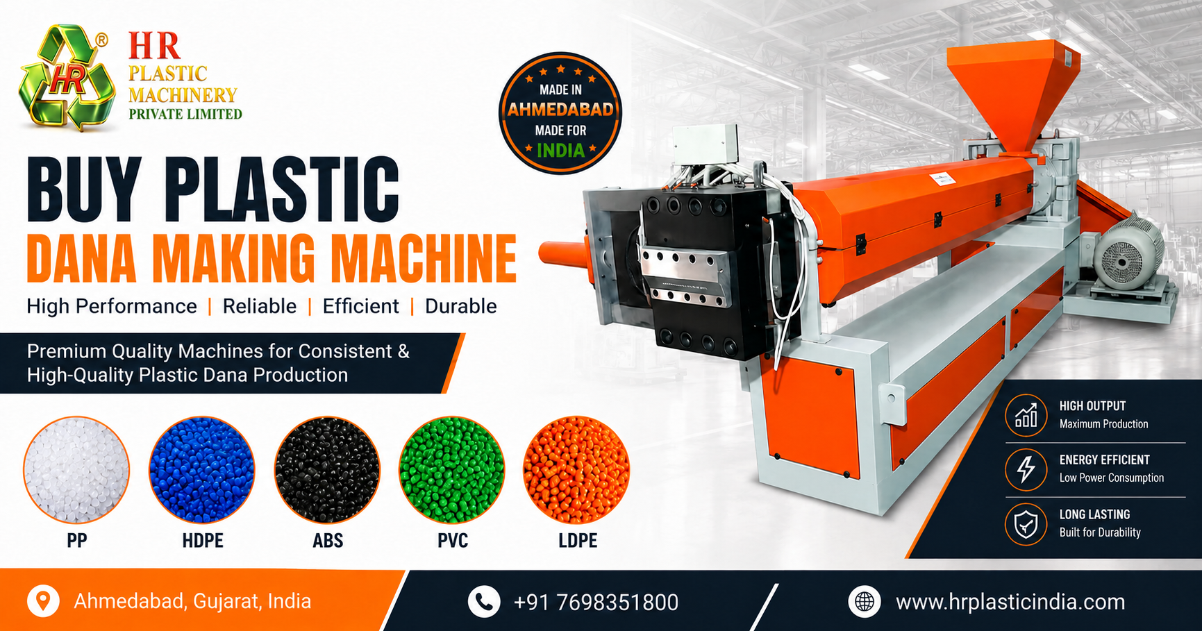 Buy Plastic Dana Making Machine