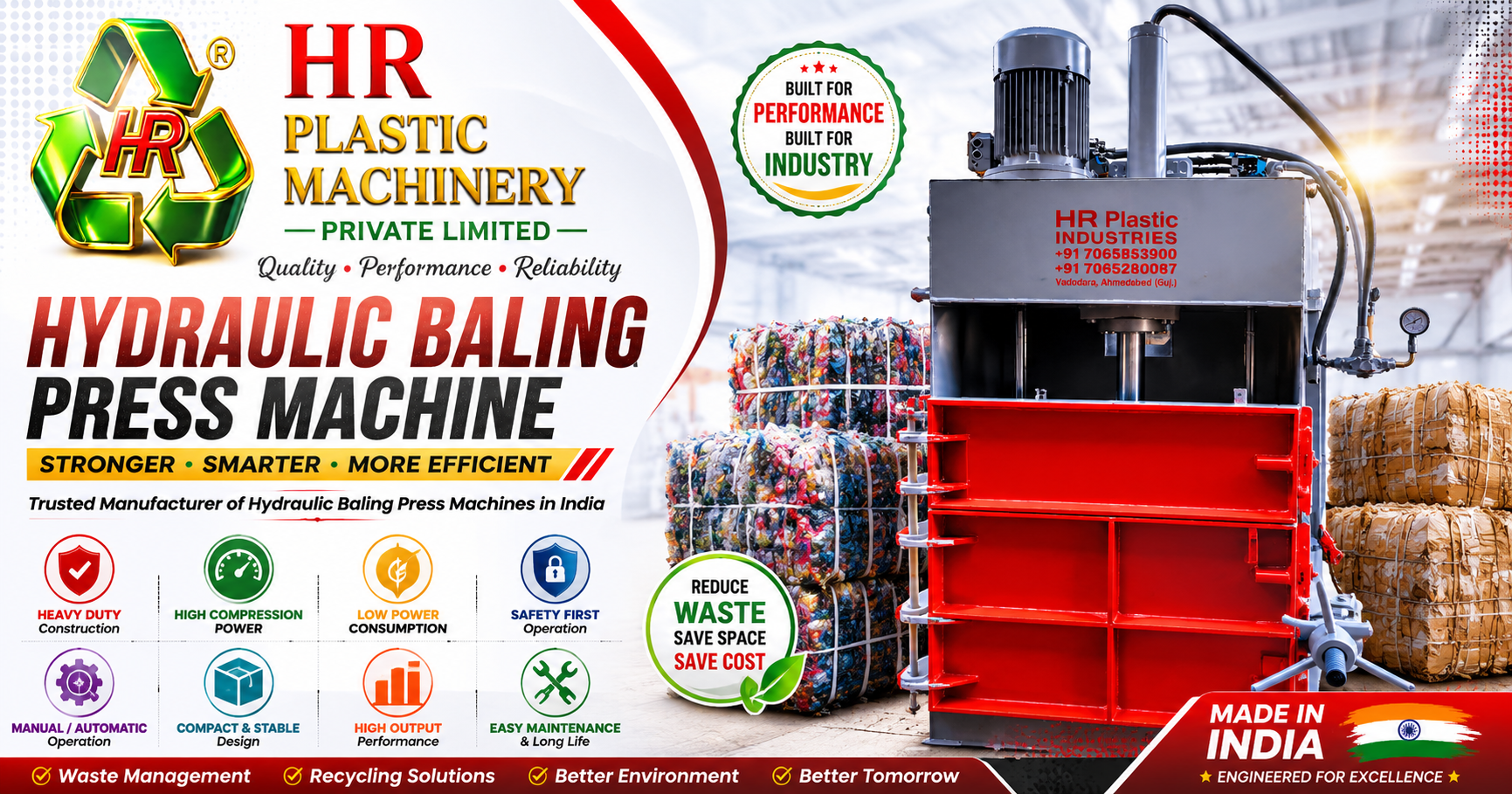 Hydraulic Baling Press Machine Manufacturer in India