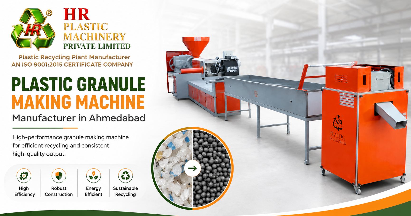 plastic granule making machine manufacturer in ahmedabad