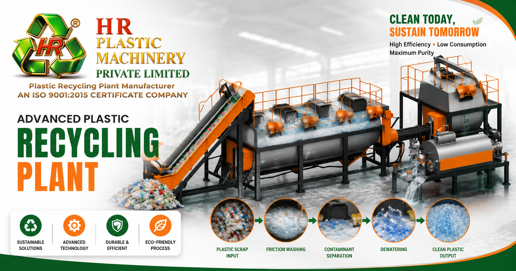 plastic cleaning machine exporter from india