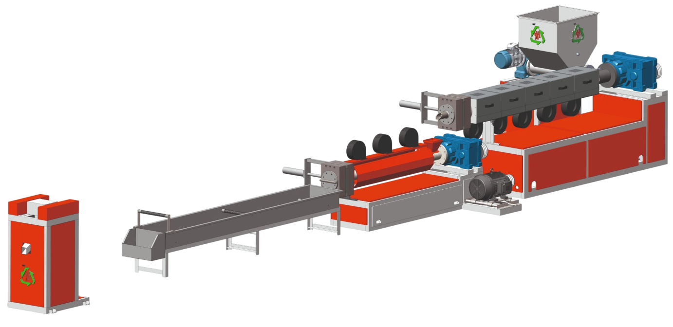 Two Stage Plastic Recycling Plant for HDPE PP Plastic