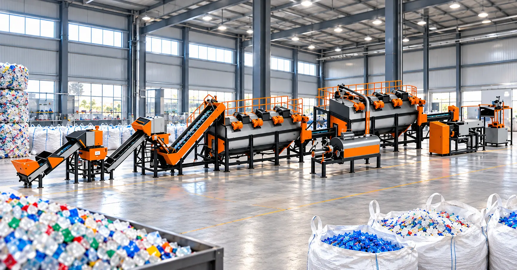 Automatic Recycling Plant Dana Making Machine PP HDLD TPU TPR