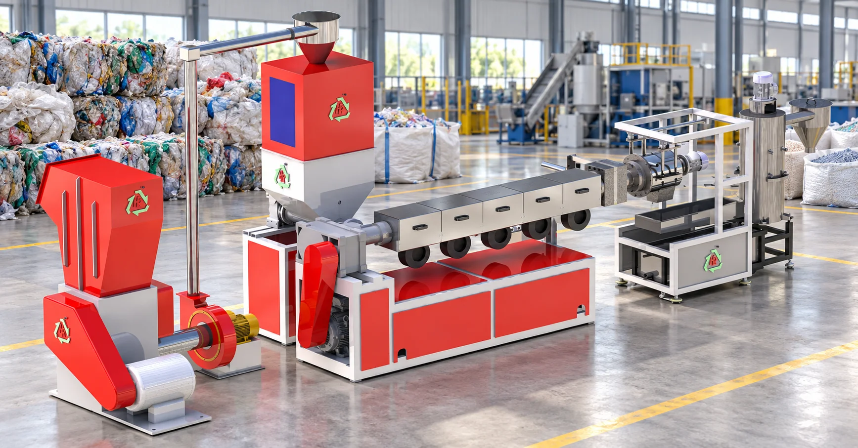 Die Face Cutter Automatic Dana Making Machine for Polythene LD / PP / BOPP