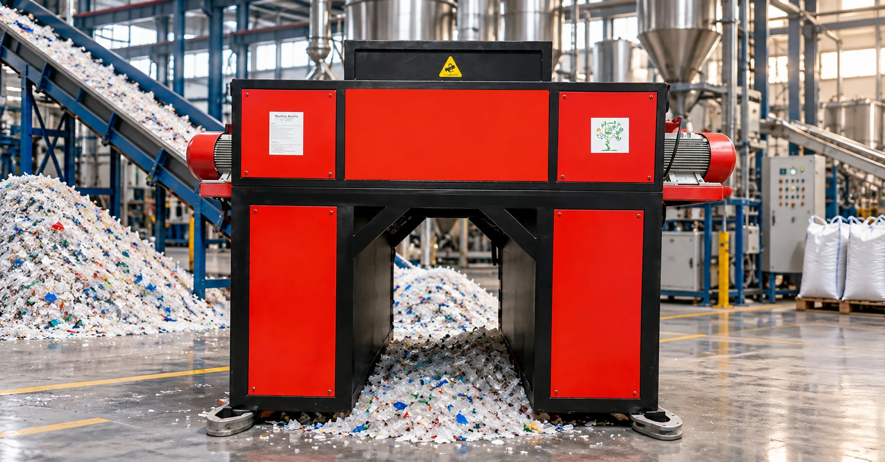 Two Shaft Shredder Machine